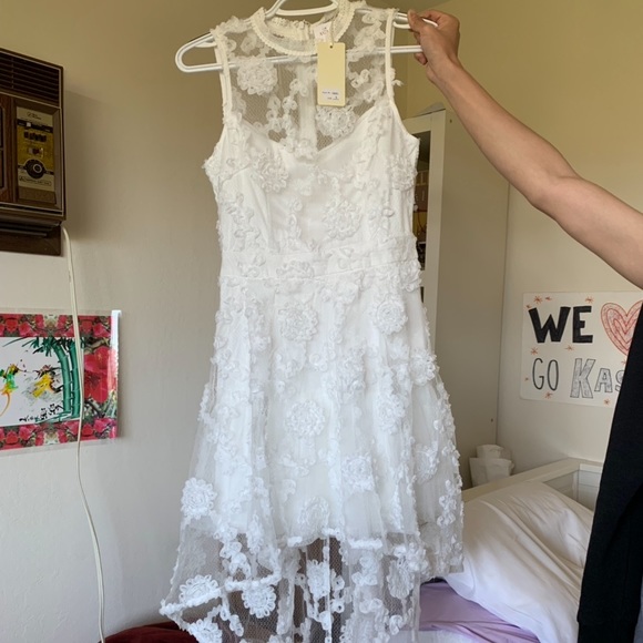 White Lace Hi Low Dress (New & Unworn) - Picture 6 of 6